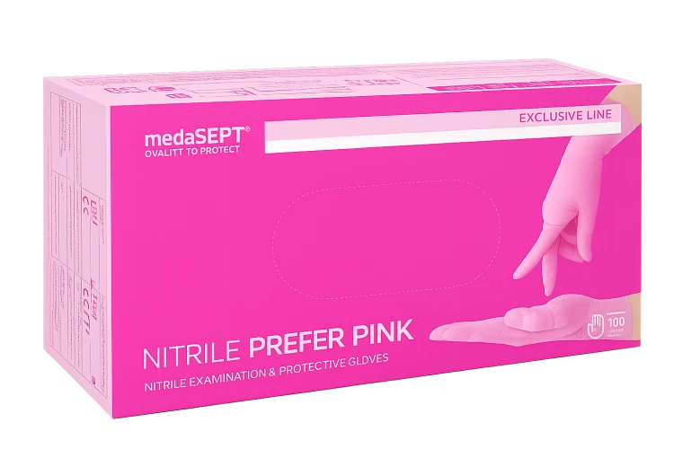 Rękawice nitrylowe różowe Prefer pink.png