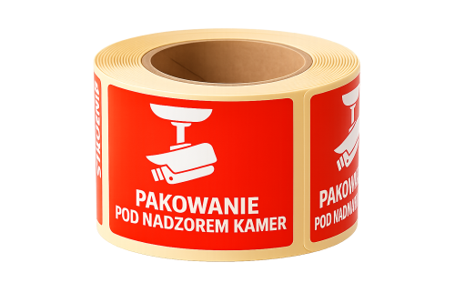 Etykieta z nadrukiem pakowane pod nadzorem kamer.png