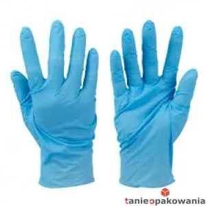 Rękawice nitrylowe niebieskie